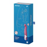 Satisfyer Vibes Petting Hippo - Vibrator pentru Punctul G Re&icirc;ncărcabil, 22.9x3.3 cm, Orion