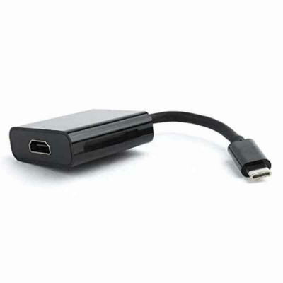 USB C to HDMI Adapter GEMBIRD WNP-RP300-01 4K Ultra HD USB-C 3.1 Black foto