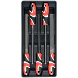 Yato YT-55453 - Set pile mixte 200 mm dantura semifina 5 bucati maner