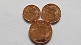 Estonia-Lot 1,2,5 eurocent-UNC, Europa