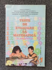 TESTE DE EVALUARE LA MATEMATICA CLASELE V-VIII - Schneider foto