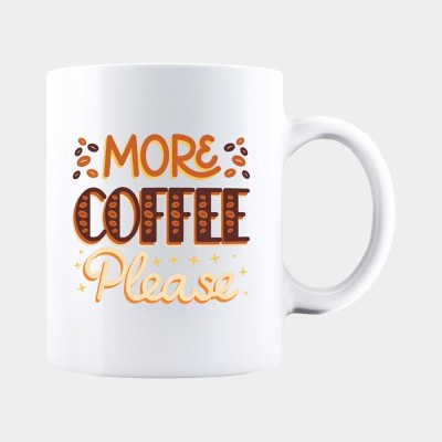 Cana alba personalizata MORE COFFEE PLEASE, INOVATIX&amp;reg;. 330ml foto