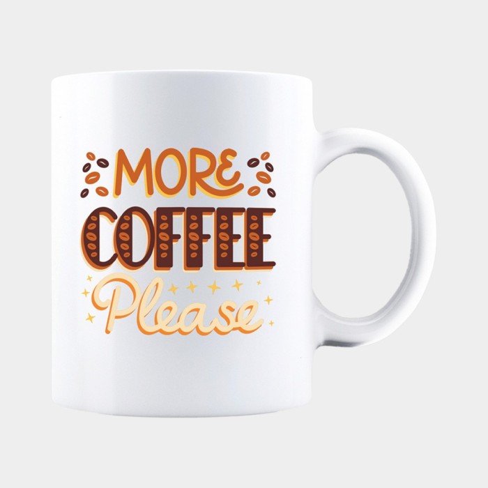 Cana alba personalizata MORE COFFEE PLEASE, INOVATIX&reg;. 330ml