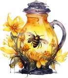 Cumpara ieftin Sticker decorativ, Sticluta Magica, Galben, 68 cm, 8525ST-20, Oem