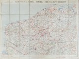 CARTE RUTIERE POUR CYCLISTES et AUTOMOBILISTES - NORD DE LA FRANCE et BELGIQUE , HARTA , INCEPUTUL SEC. XX
