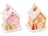 Cumpara ieftin Set 2 borcane Casuta Turta Dulce ceramica multicolora 11x10.5x15 cm