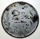 7.982 BELGIA WWII OCUPATIE ALIATA 2 FRANCS FRANCI 1944