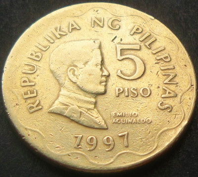 Moneda 5 PISO - FILIPINE, anul 1997 * cod 1875 foto