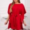 Rochie Dama Oversize Mimi Rosu -