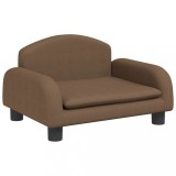 Cumpara ieftin Pat de caini, maro, 50x40x30 cm, textil
