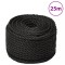 Fr&acirc;nghie de lucru, negru, 14 mm, 25 m, polipropilenă