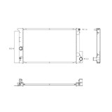 Radiator racire Toyota Auris (E15), 2007-2012, Corolla (E14/E15), 2007-2013 Motorizari 1, 4 71kw/1, 6 91kw Benzina, tip climatizare Cu/fara AC, cutie