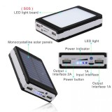 Baterie externa - Power Bank MRG P-187, 20000mAh, Incarcare Solara, Lanterna 20 LED C187, Other