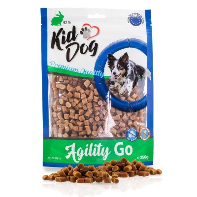 Kid Dog Agility Go piese mini cu iepure 250 g foto