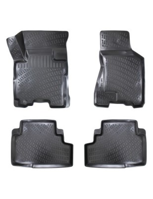 Set covorase auto din cauciuc tip tavita pentru Hyundai Tucson I 2004-2009 foto