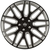 Set 4 Capace Roti 15 inchi (R15) Dakar Negru-Gri, Compatibile Cu Nissan