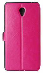 Husa tip carte cu stand roz pentru Lenovo S860 Dual Sim foto