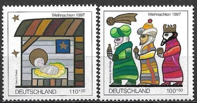 C2257 - Germania 1997 - Craciun 2v. neuzat,perfecta stare