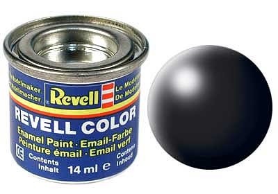 Negru mat matasos RAL 9005, vopsea email 14 ml