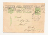 R1 Romania - Carta postala ,Oradea-Bucuresti , circulata 1930, Printata