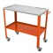 Masa pentru sudura mobila, 91.4 x 45.7 cm, Capacitate 550 kg, 4 x roti blocabile, Otel carbon