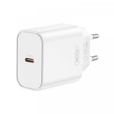 Incarcator Retea XO Design CE32, 20W, 3A, 1 x USB-C, Alb foto