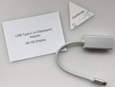 Cablu adaptor USB Type C la Displayport mama 4K 2K Plug&amp;amp;Play foto