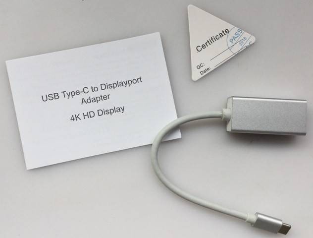 Cablu adaptor USB Type C la Displayport mama 4K 2K Plug&amp;Play