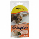 GimCat ShinyCat pui + papaya 2 x 70 g