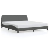 Cumpara ieftin Cadru de pat Dover gri inchis, 180x200 cm, material textil