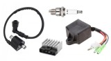 CDI + Bobina Inductie + Bujie + Releu Incarcare Scuter Beta Chrono 49cc 80cc, TMMP