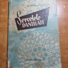 arta populara - servetele dantelate - anul 1957