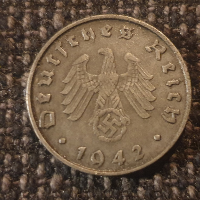 Germania Nazista 10 reichspfennig 1942 B (Viena)