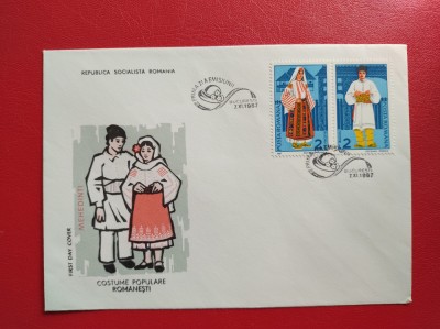 1987 - FDC - COSTUME POPULARE ROMANESTI 3 foto