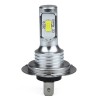 Set 2 becuri LED H7 CSP 3570, 5000 lm, putere LED 40W, alb rece, 6000 K, lumini de ceata, faza scurta, faza lunga, instalare Plug &amp; Play