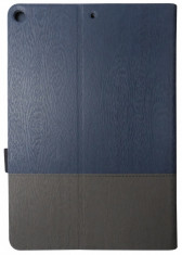 Husa tip carte cu stand ESR Simplicity Knight bleumarin + maro pentru Apple iPad Air 3 foto