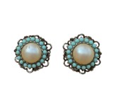 CERCEI CLIPS VINTAGE DIN METAL ARGINTIU, GM