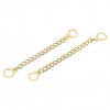 Set 2 lanturi metalice decorative pentru confectii 9 cm Auriu, Crisalida