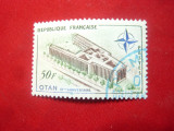 Serie 1959 - NATO- A 10a Aniversare Franta , 1 valoare stampilata, Stampilat