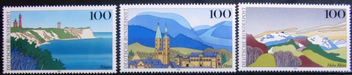 C2283 - Germania RF 1993 - Peisaje 3v.neuzat,perfecta stare