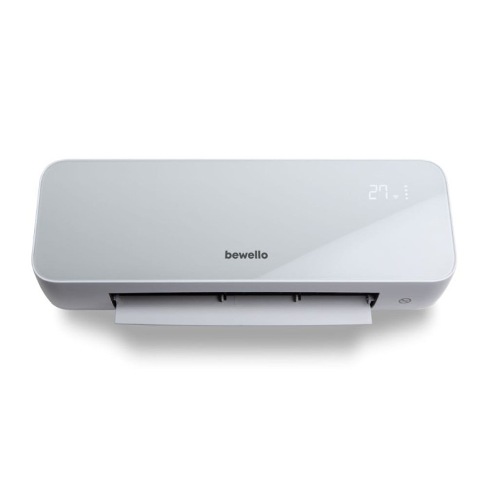 Aeroterma radiator inteligent de perete Bewello - 1000 2000W - control Tuya - 220 - 240V - opal