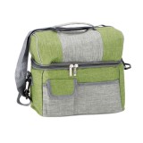 Cumpara ieftin Geanta frigorifica textil gri verde 27 x 17 x 24 cm