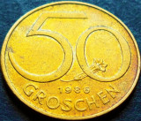 Moneda 50 GROSCHEN - AUSTRIA, anul 1986 *cod 1098