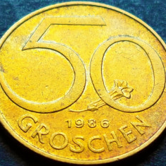 Moneda 50 GROSCHEN - AUSTRIA, anul 1986 *cod 1098