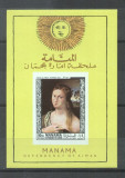Manama 1968 Painting Vieux imperf sheet MNH DA.055, Nestampilat