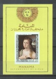 Manama 1968 Painting Vieux imperf sheet MNH DA.055