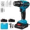 Bormasina Electrica 28V, 2 Acumulatori, 32Nm, 1350rpm + 24 Accesorii, Led