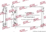 Radiator Renault Clio 12, Thalia/Symbol 08, motor: 1.2, 1.4, 1.6, radiator + condensator cu filtru uscator, 478x388x26+16, SRLine, Aluminiu/ Plastic