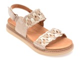 Sandale CLARKS argintii, ARWELL GLIDE, din piele naturala