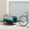 Gossi remorca pentru biciclete, negru si albastru, 45 kg, fier